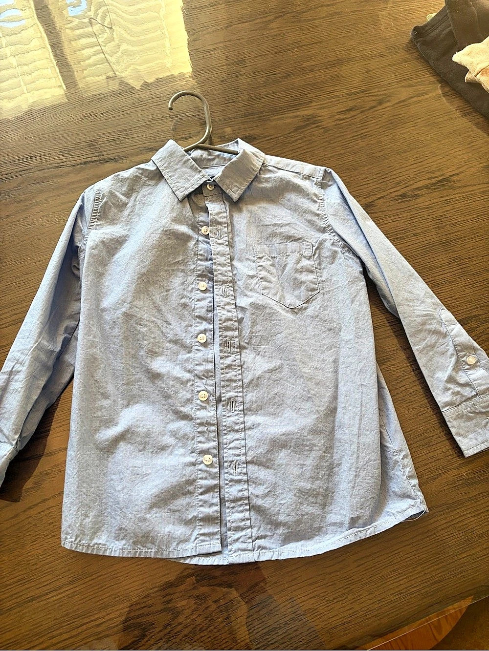 Andy & Evan Button Down Shirt in Blue Boys 5